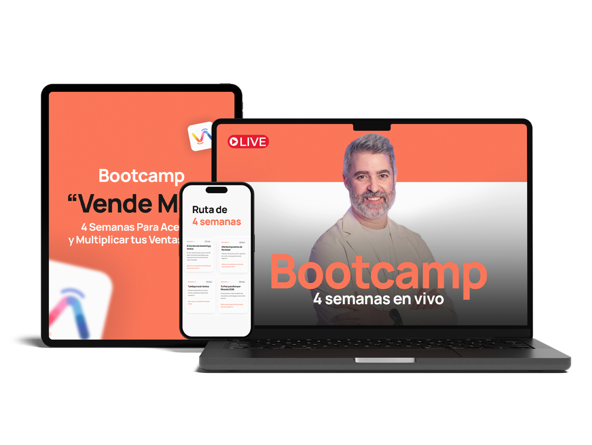 Mockup del Bootcamp Vende Más