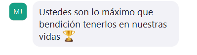 Mensaje de comunidad